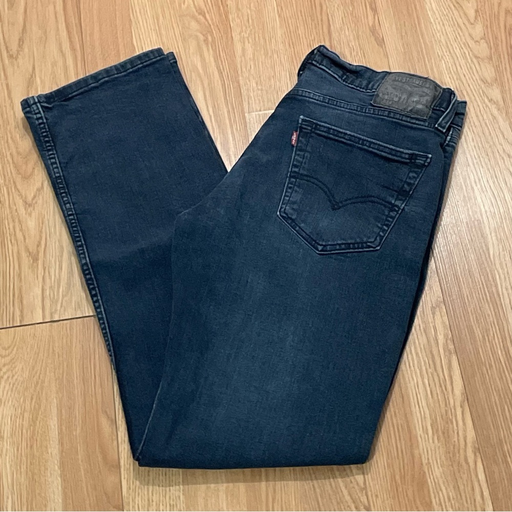 Levi's 514 Men’s 32x34 (32x32) Slim Fit Jeans Dark Blue Denim Western Classic